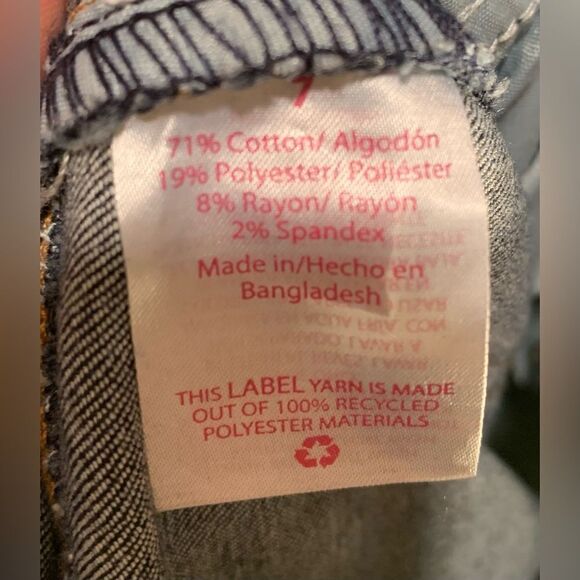 🔴NWT No Boundaries S:7 Destructed Curvy Skinny Jean Dark BLUE Denim - Picture 5 of 5